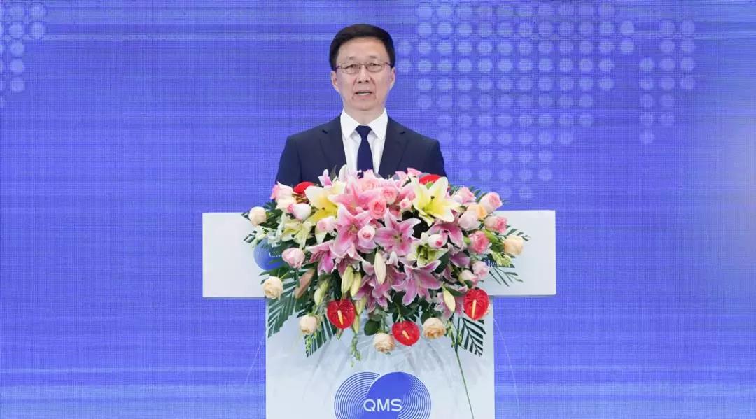 中共中央政治局常委、國務(wù)院副總理韓正發(fā)言